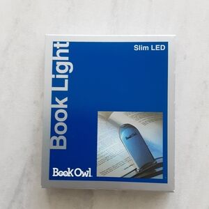 Slim LED Book Light - Battey (included) Operated, Silver